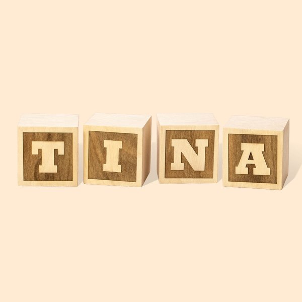 Gepersonaliseerde Houten Baby Naam Blokken Baby Shower Gift Natuurlijk Hout Speelgoed