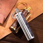 Personalised Dragon's Breath Immortal Lighter Fire Starter Permanent Match Keychain Birthday Halloween Gift for Men