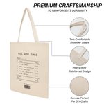 Sac fourre-tout réutilisable en toile avec reçu de chanson d'amour personnalisé