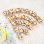 Gepersonaliseerde Houten Baby Naam Blokken Baby Shower Gift Natuurlijk Hout Speelgoed