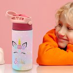 Personalised Fantasy Unicorn Water Bottle Gift for Kids