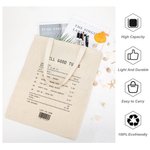 Sac fourre-tout réutilisable en toile avec reçu de chanson d'amour personnalisé