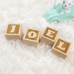 Gepersonaliseerde Houten Baby Naam Blokken Baby Shower Gift Natuurlijk Hout Speelgoed