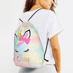 Sac d'école personnalisé Licorne fantaisie Cadeau pour enfants