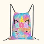 Sac d'école personnalisé Licorne fantaisie Cadeau pour enfants