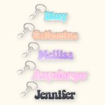 Personalisierte Acryl Name Schlüsselanhänger für Rucksack Gepäcktasche