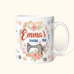 Personalised Colourful Sewing Crafter Mug Gift for Her