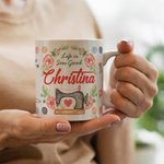 Personalised Colourful Sewing Crafter Mug Gift for Her