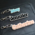 Personalisierte Acryl Name Schlüsselanhänger für Rucksack Gepäcktasche
