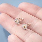 Pendientes de aro de plata de ley personalizados con piedra de nacimiento Día de la Madre Regalos de cumpleaños para ella