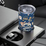Personalised Colourful Sewing Crafter Stainless Steel Tumbler Gift for Her