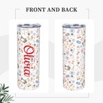 Personalised Colourful Sewing Crafter Stainless Steel Tumbler Gift for Her