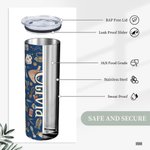 Personalised Colourful Sewing Crafter Stainless Steel Tumbler Gift for Her