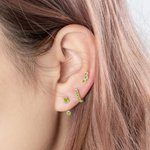 Orecchini personalizzati con pietre di nascita Set di 3 regali per lei