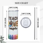 Personalized Teacher Tumbler Teach Love Inspire