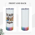 Personalized Teacher Tumbler Teach Love Inspire