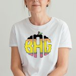 Personalised Monogram Letters Apple Teacher T-Shirt Back to School Gift