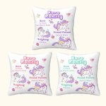 Personalizzato fantasia Unicorno annuncio nascita bambino Keepsake lancio cuscino copertura Nursery Decor