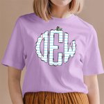 Personalised Monogram Letters Apple Teacher T-Shirt Back to School Gift