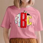 Personalised Monogram Letters Apple Teacher T-Shirt Back to School Gift