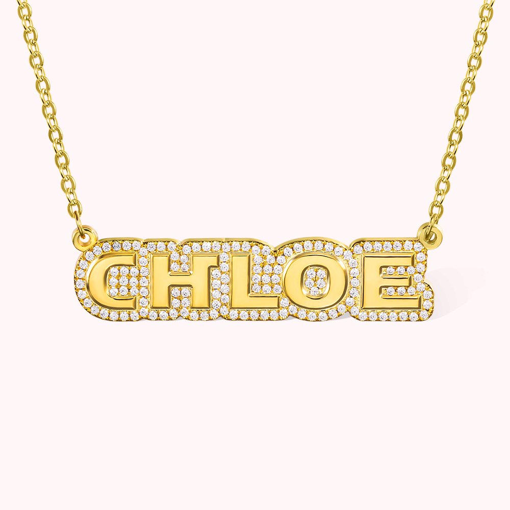 Personalisierte Bar Name Halskette Geschenk für Frauen