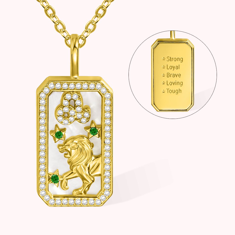 Sternzeichen Amulett Halskette Konstellationen Anhänger