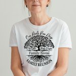 Spersonalizowana koszulka Our Roots Run Deep Our Love Runs Deeper Family Reunion Tree