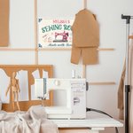 Enseigne en métal personnalisée pour salle de couture Décoration murale