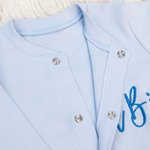 Pagliaccetto personalizzato per neonati con ricamo del nome che torna a casa, vestito da cerimonia.