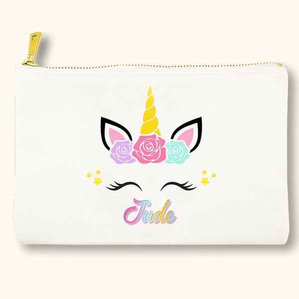 Gepersonaliseerd Fantasy Unicorn Pencil Case Terug naar School Gift voor kinderen