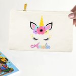 Personalized Fantasy Unicorn Pencil Case Back to School Gift for Kids