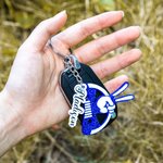 Personalised Jeep Wave Grille Name Keychain Gift for Car Lover
