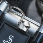 Personalized Monogram Motorbike Helmet Keychain with Box and Double-sided Engraved Name Birthday Father's Day Valentine's Day Gift for Men