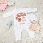 Personalisierte Tis the Season Baby Strampler 1. Halloween Outfit Set