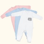 Pagliaccetto personalizzato per neonati con ricamo del nome che torna a casa, vestito da cerimonia.