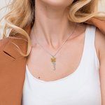 Collier avec Prénom et Papillon de Naissance Personnalisés Cadeau d'Anniversaire pour Elle