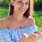 Personalised Birth Month Butterflies Necklace with Heart Crystal and Engraved Names Birthday Anniversary Mother's Day Gift for Family