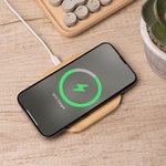 Chargeur Sans Fil en Bois Personnalisé avec Photo et Texte Gravés ou Imprimés Cadeau Anniversaire pour Famille Ami