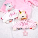 Couverture Serviette Lovey Personnalisée pour Bébé Couverture de Sommeil de Sucette