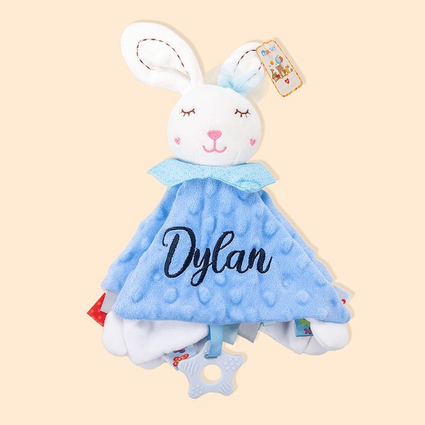 Personalized Lovey Baby Comforter Sleep Soother Security Blanket for Baby