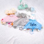 Couverture Serviette Lovey Personnalisée pour Bébé Couverture de Sommeil de Sucette