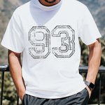 Personlig Vintage Rugby Nummer T-Shirt