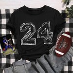 Personlig Vintage Rugby Nummer T-Shirt