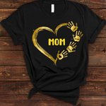 T-Shirt Sweat à Capuche Personnalisé avec Titre et Noms d'Enfants Cadeau Fête des Mères pour Maman Grand-Mère