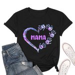 T-Shirt Sweat à Capuche Personnalisé avec Titre et Noms d'Enfants Cadeau Fête des Mères pour Maman Grand-Mère