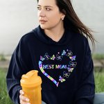 Personalized Heart Leopard Pattern Butterflies T-shirt and Hoodie