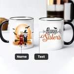 Personalisierte Halloween immer Schwestern Becher 10 oz bester Freund Geschenk