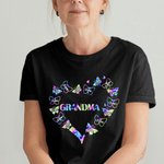 Personalized Heart Leopard Pattern Butterflies T-shirt and Hoodie