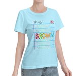 Gepersonaliseerd lerares naam T-shirt voor terug naar school Waardering Gift