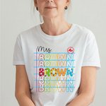 Gepersonaliseerd lerares naam T-shirt voor terug naar school Waardering Gift
